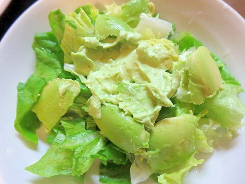 グリーン野菜とアボカドのサラダ